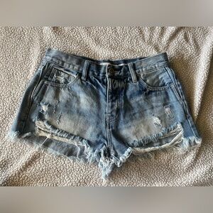 High Rise Denim Women Shorts size medium KanCan